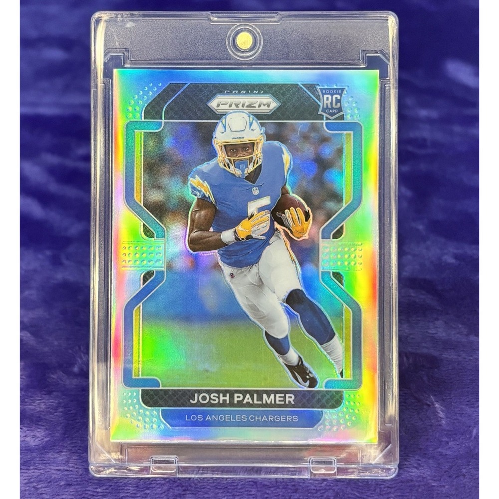 Josh Palmer 2021 Panini Prizm Silver Rookie Holo Refractor RC 359 Chargers